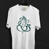 Om Design in Ganpati Shape T-shirt