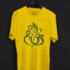 Om Design in Ganpati Shape T-shirt