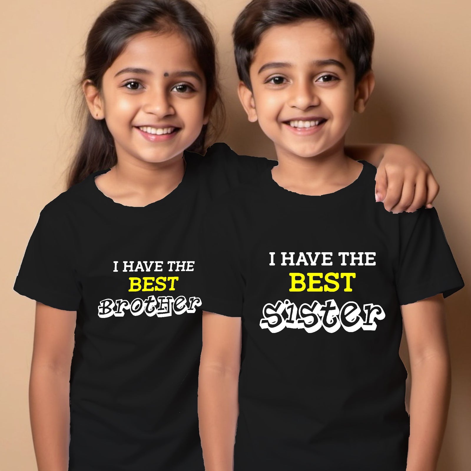 I have Best Brother Sister T Shirts Combo For Rakhi DeshiDukan Tshirt Lounge