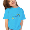 Girls Name on T-shirt with Flowers Around