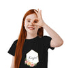 Girls Name on T-shirt with Flowers Around