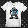 Space Suit With moon T-shirt