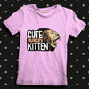 Cute Hungry Kitten Kids T-shirt