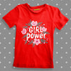 Girl Power With Flower For Girl T-shirt