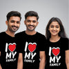 I Love My Family - Cotton T-Shirts Pack of 4