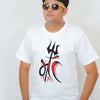 Maa With Trishul - Cotton T-Shirts