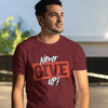 Never Give Up Youth Cotton T-shirt