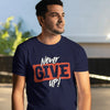 Never Give Up Youth Cotton T-shirt