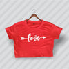 Love Arrow - Cotton Croptop For Girls